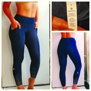 Rare,Lululemon tight stuff tight ll nocturnal teal
